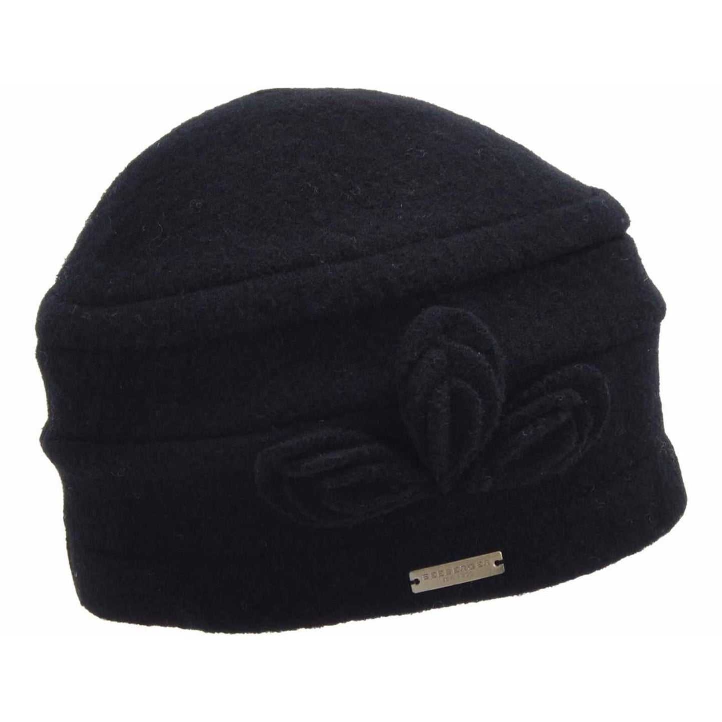 Boiled Wool Toque Black