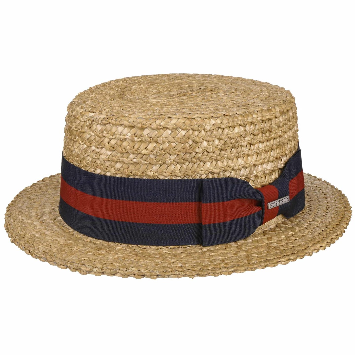 Boater Wheat Red/Blue
