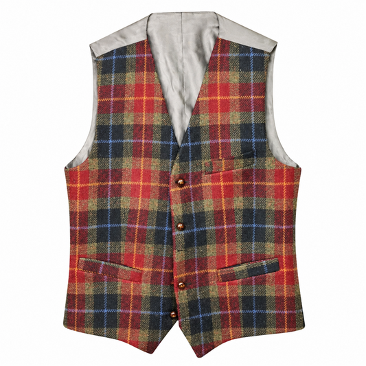 Vest Lee Overcheck Harris Tweed