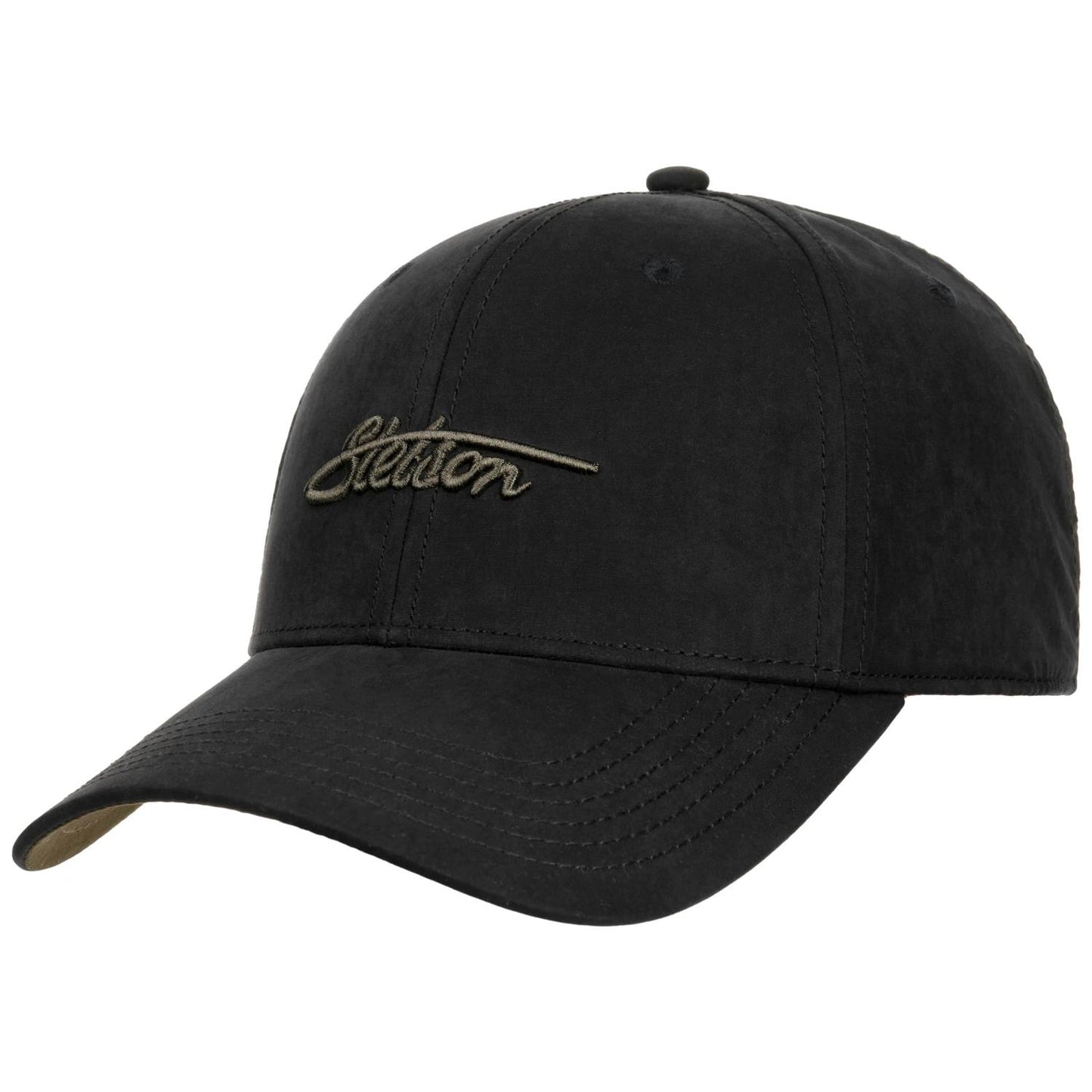 Baseball Cap Waxed Cotton WR Black