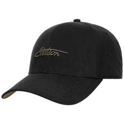 Baseball Cap Waxed Cotton WR Black