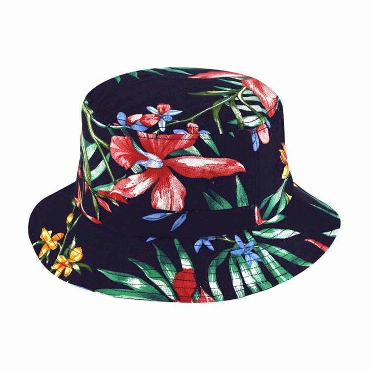 Bucket Flower Navy Blue