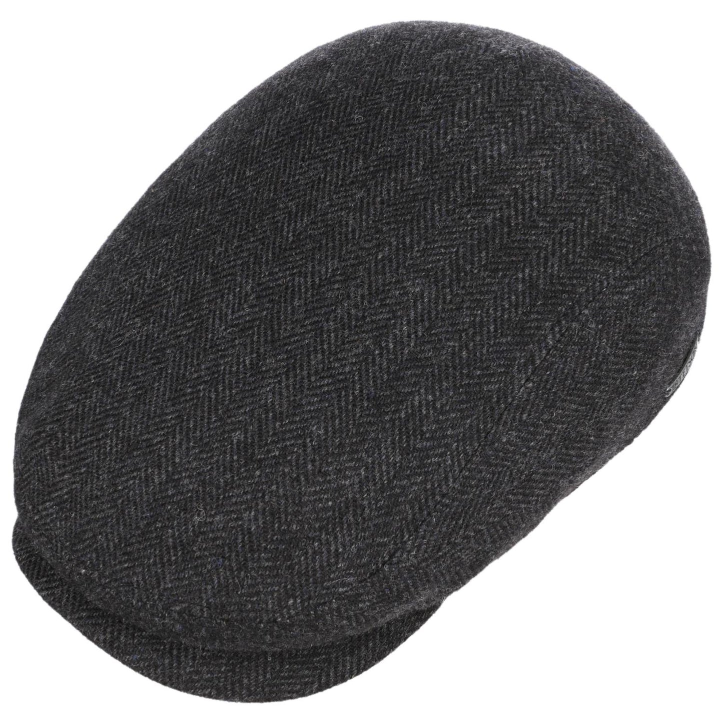 Driver Cap Herringbone Dark Grey