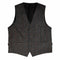 Vest i Shetland Wool Herringbone Anthracite