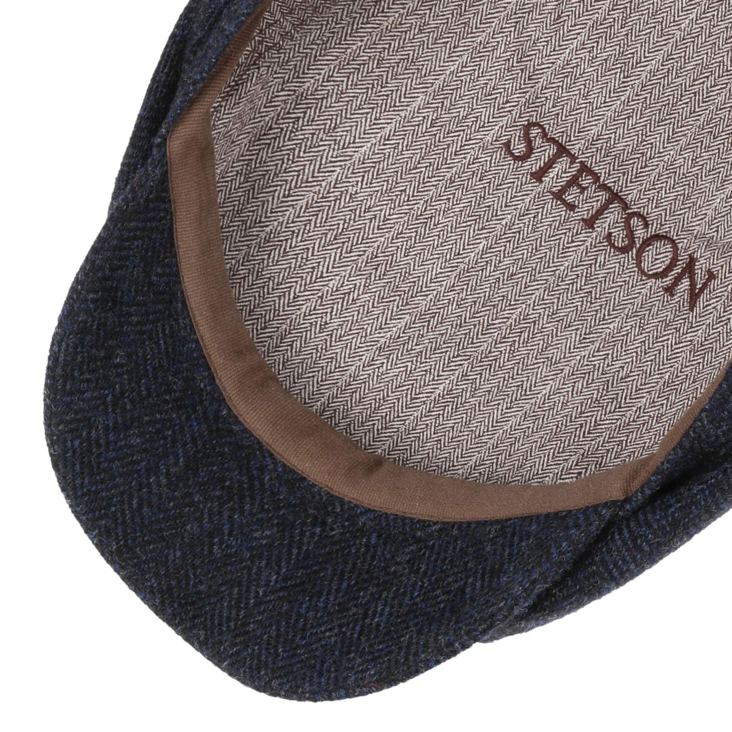 Driver Cap Herringbone Navy