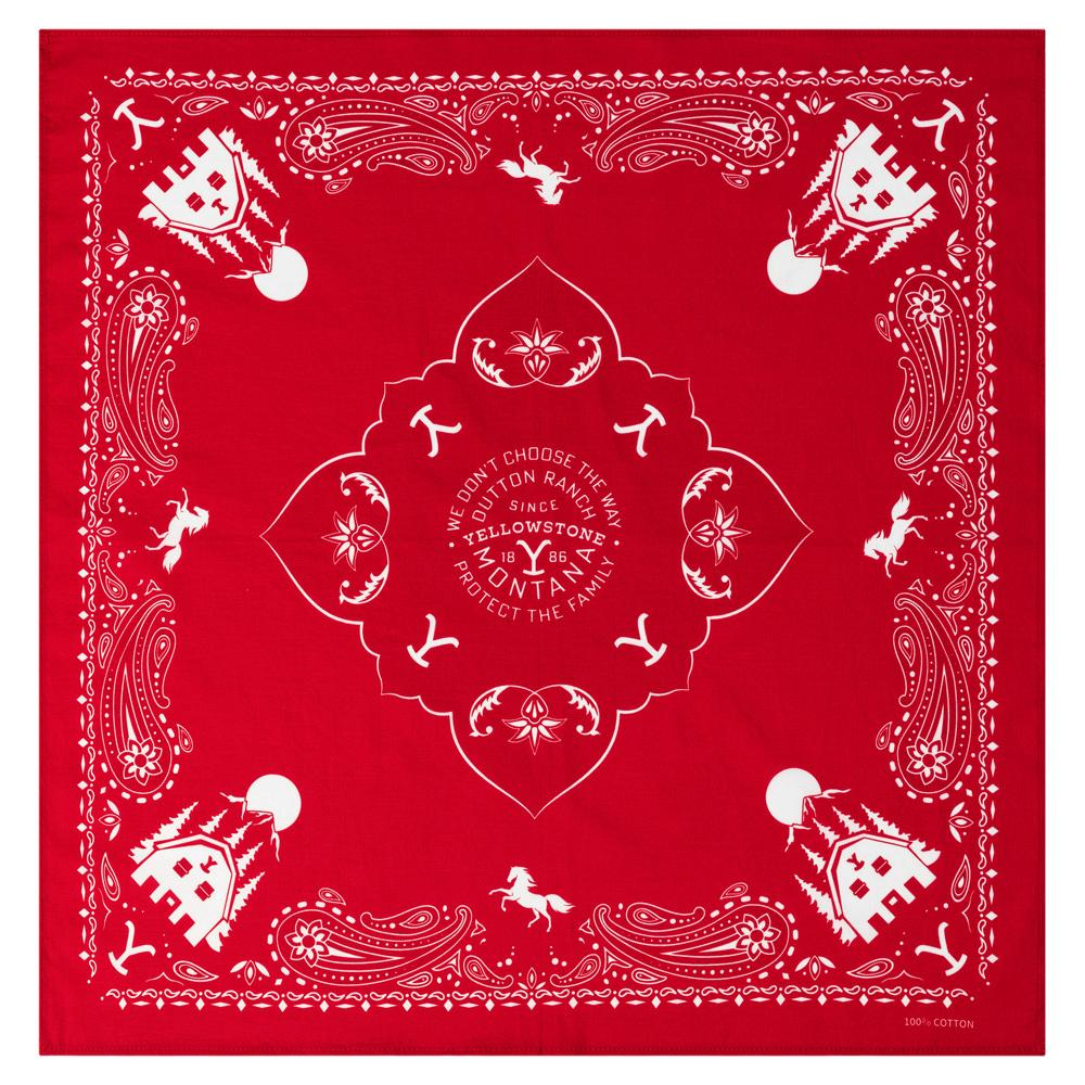 Yellowstone Bandana Red