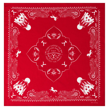 Yellowstone Bandana Red