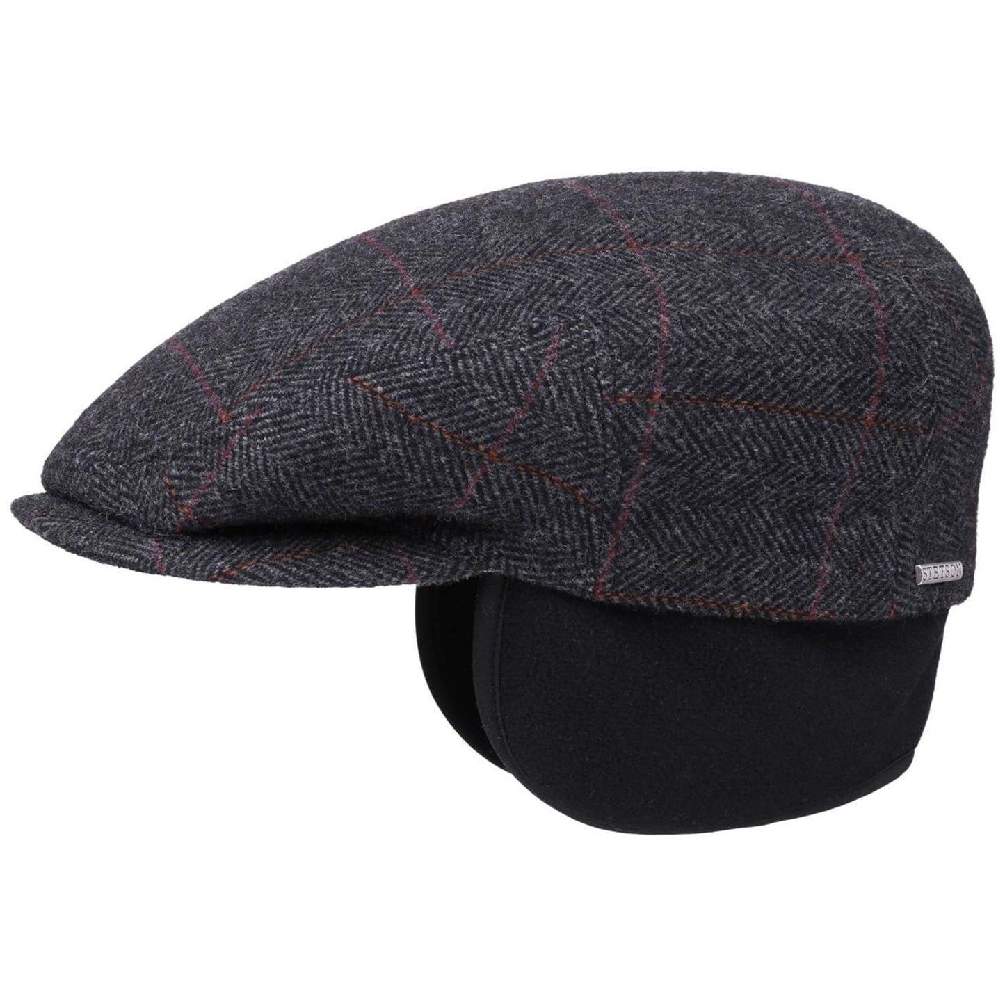 Kent Fishbone Earflaps Dark Grey