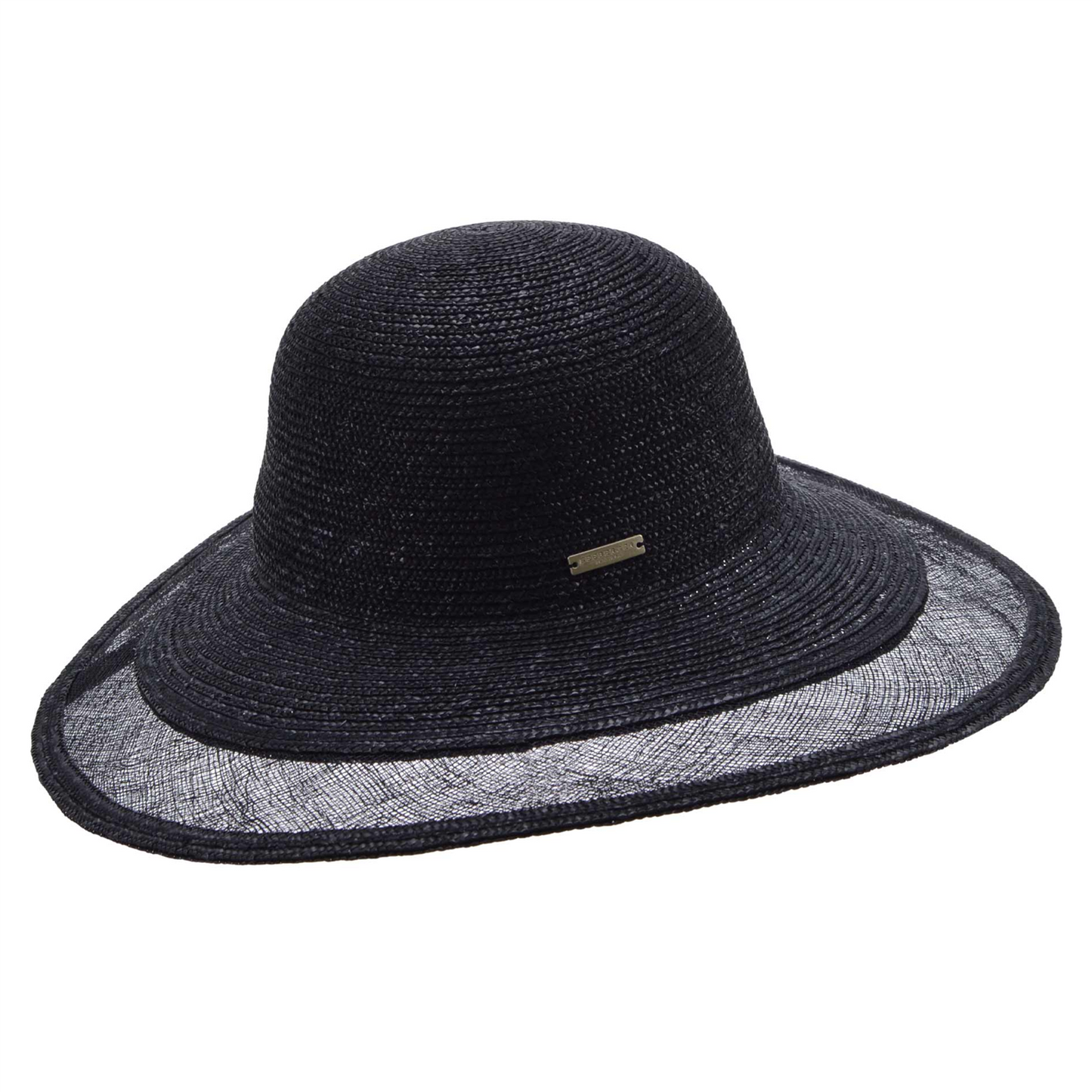 Seeberger Floppy Straw Sinamey Black