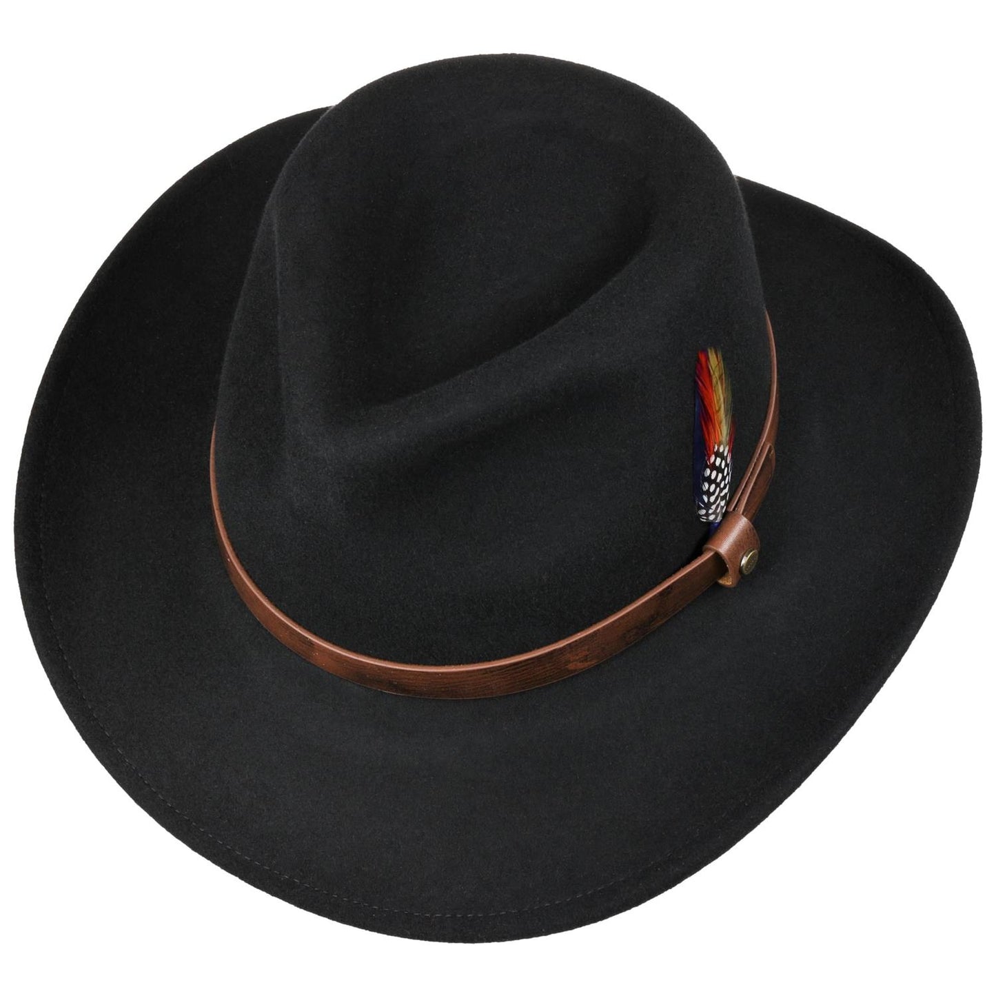 Laredo Western Woolfelt Black