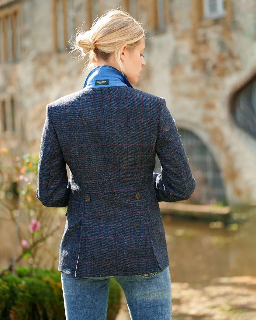 Dressjakke Harris Tweed Carola Scottish Blue