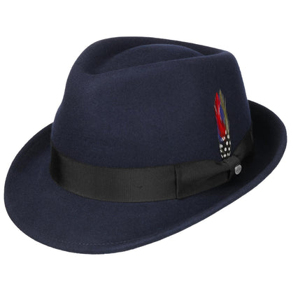 Elkader Fedora Woolfelt Blue
