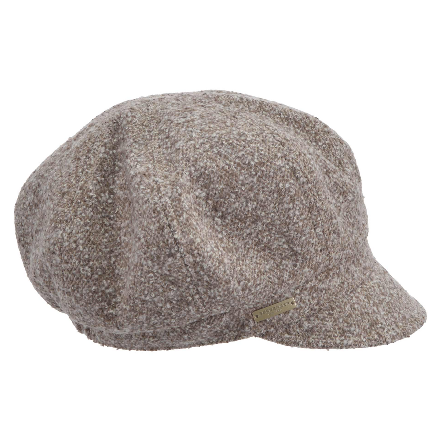 Balloon Cap Tweed Sand/White