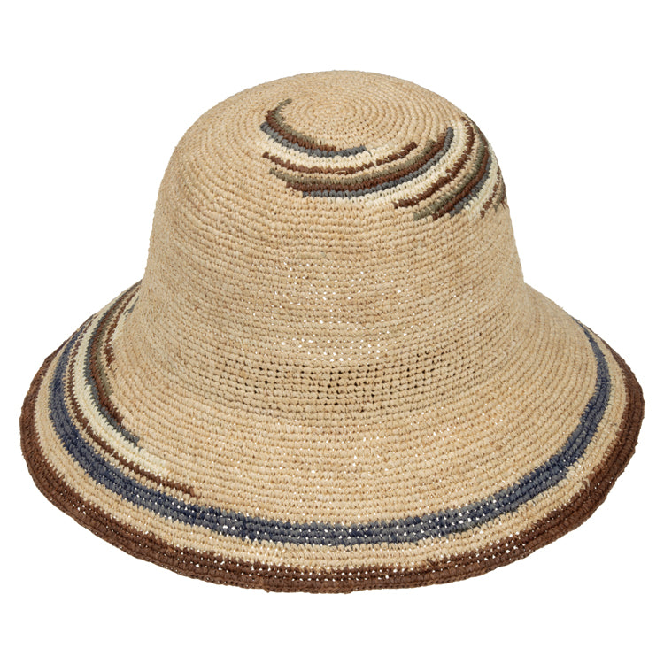 Raffia Gloche Spiral Brown