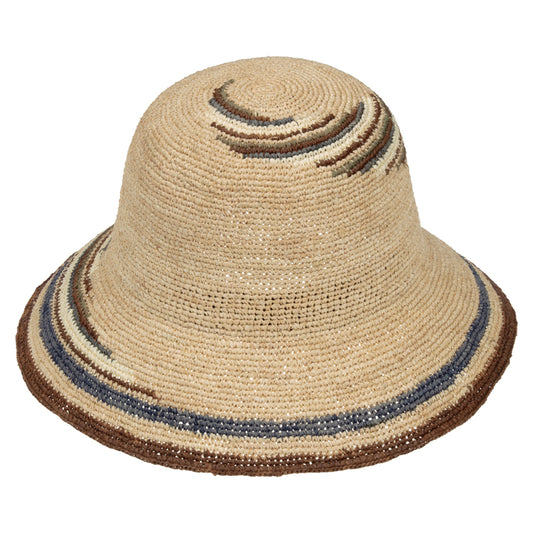 Raffia Gloche Spiral Brown