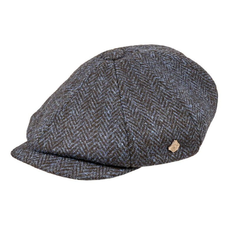 Carloway Peaky Blinders Harris Tweed Black/Marine