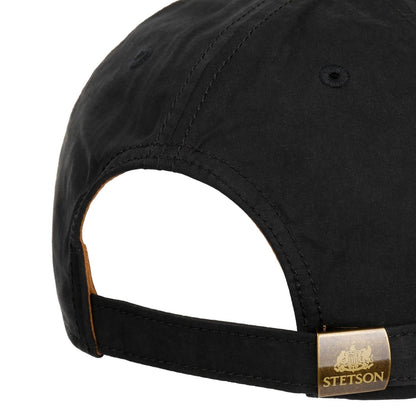 Baseball Cap Waxed Cotton WR Black