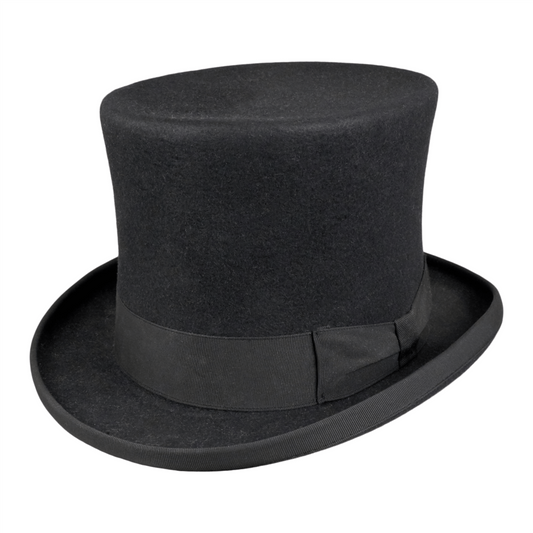 Flosshatt Ascot 14 cm Black