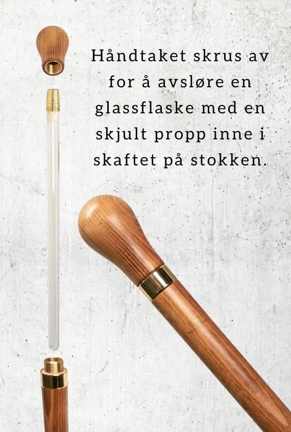 Tippling Cane, Glass Phial
