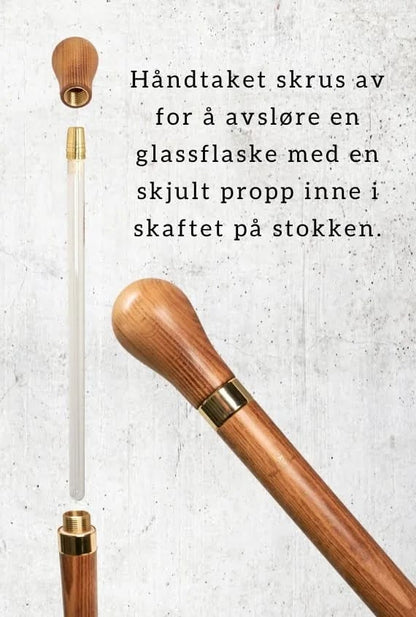Tippling Cane, Glass Phial