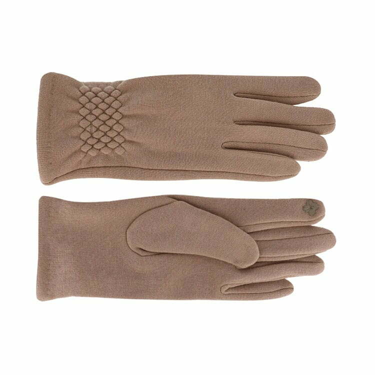 Gloves Touchscreen Beige