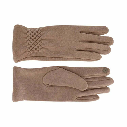 Gloves Touchscreen Beige