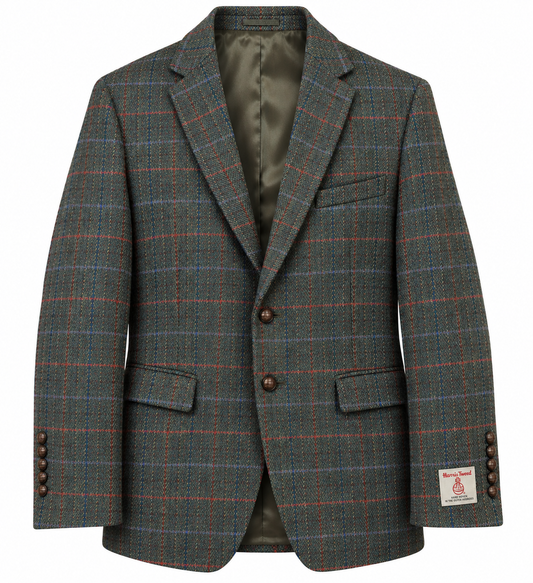 Dressjakke Lewis Harris Tweed Green/Blue
