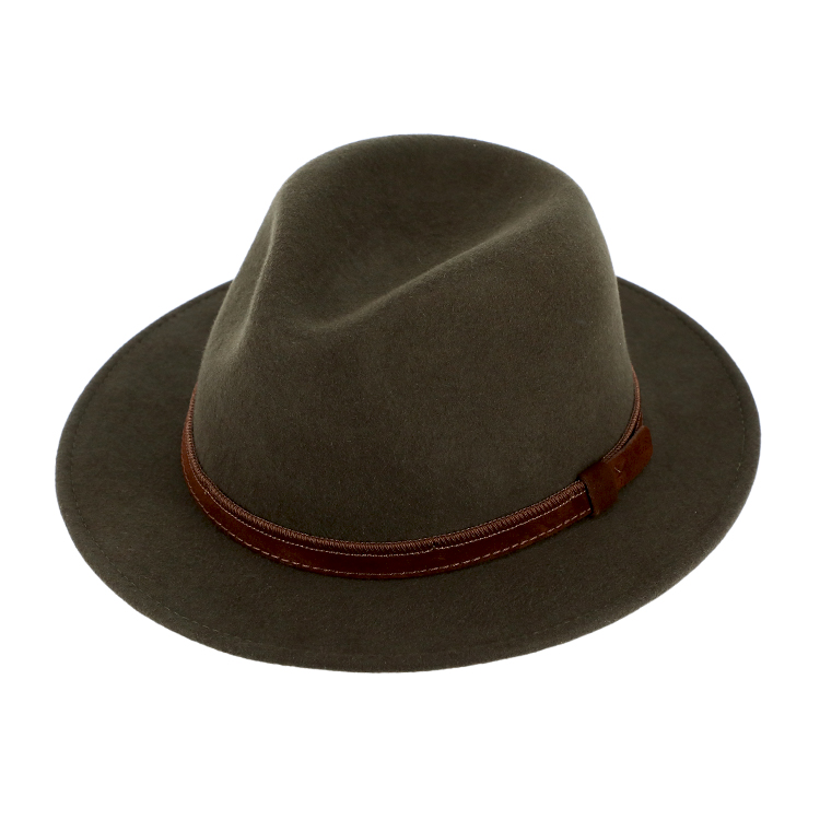 Fedora Woolfelt Traveller Olive