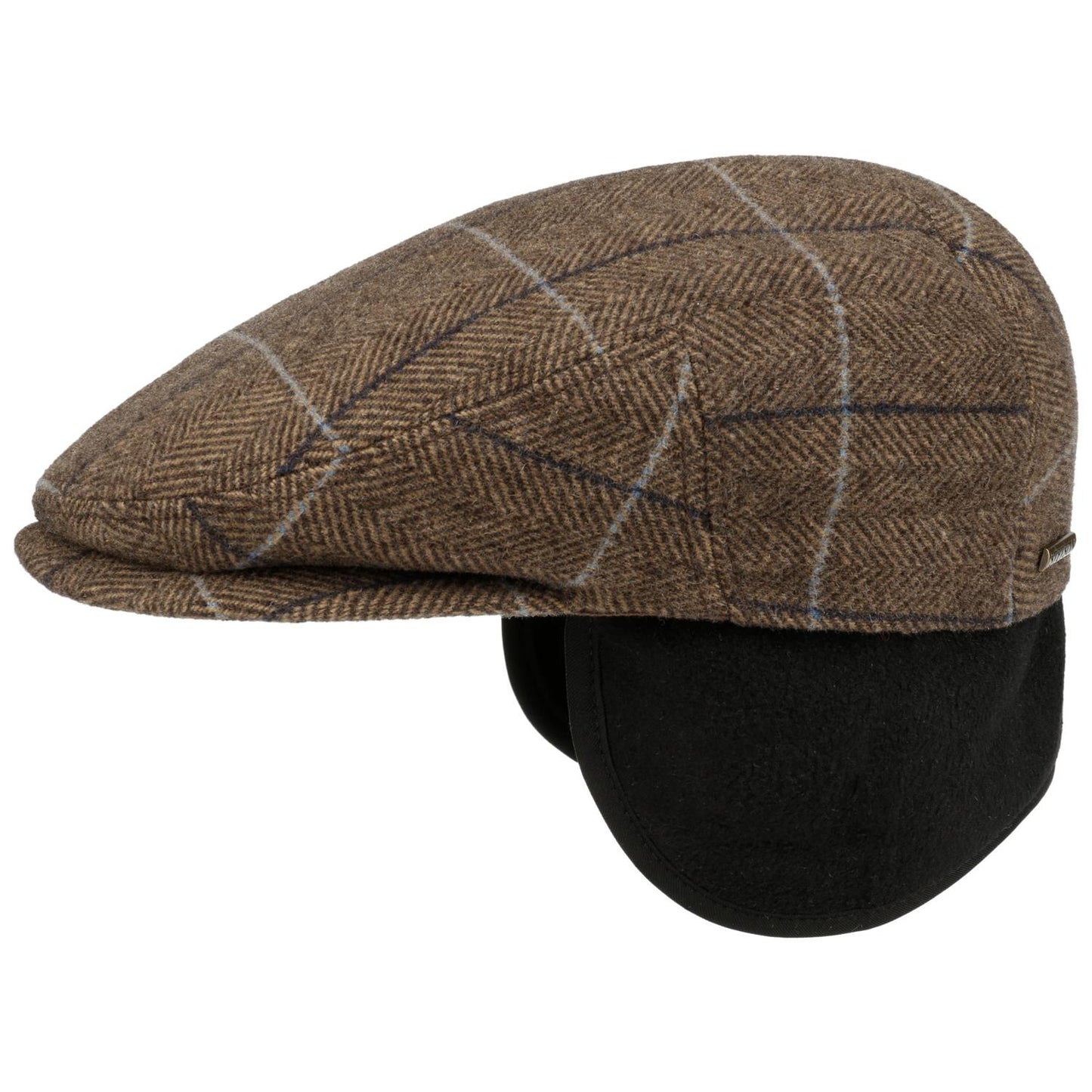Kent Fishbone Earflaps Brown/Blue