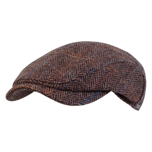 Ivy Contemporary Herringbone Harris Tweed Dark Brown