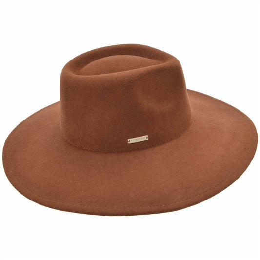 Fedora Woolfelt Nutmeg Brown