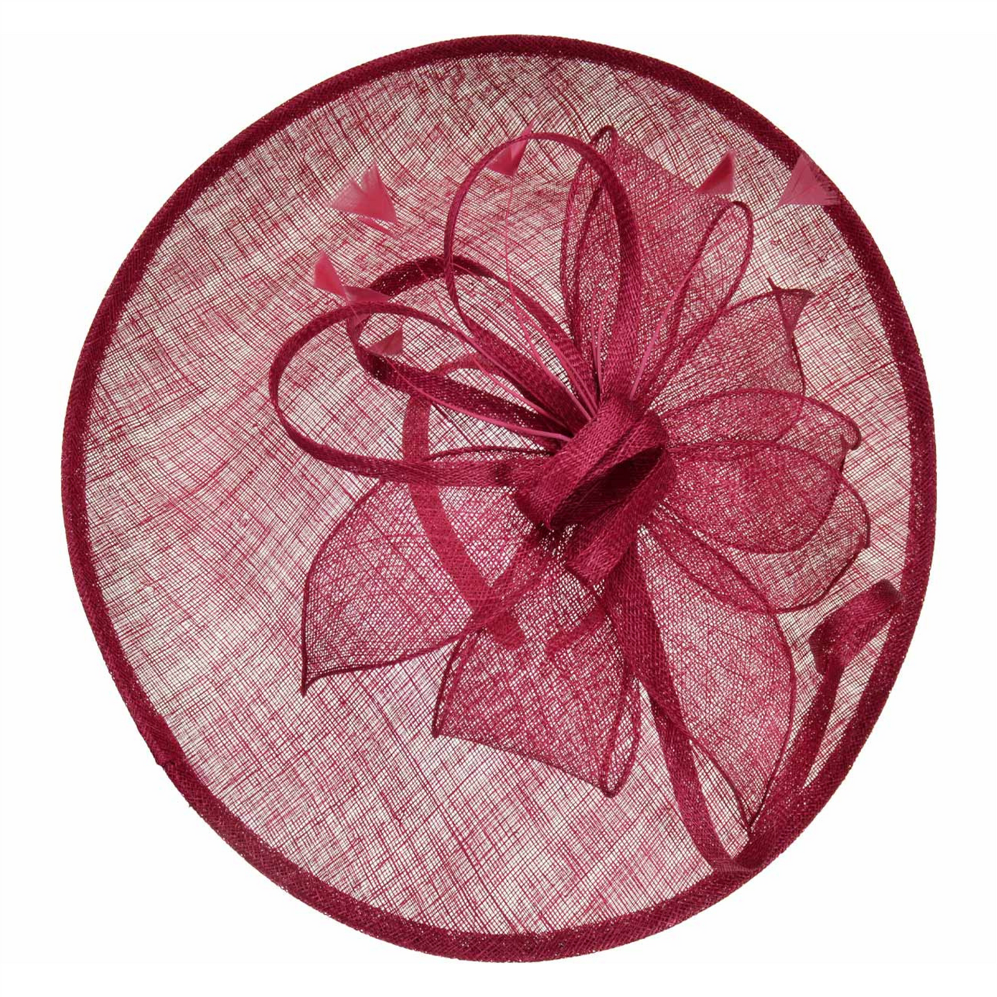 Eira Fascinator Ruby Red