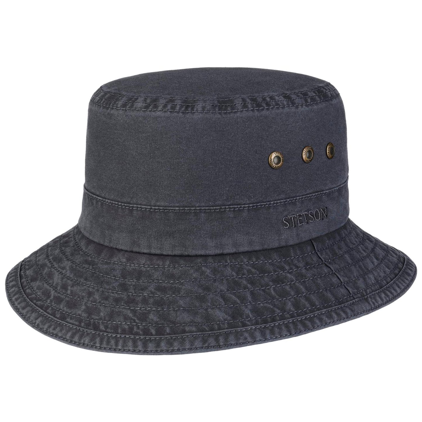 Bucket Organic Cotton Wide Blue
