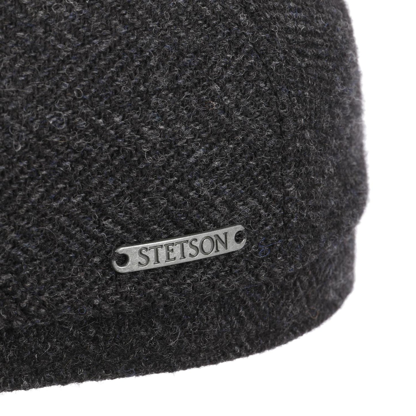 Driver Cap Herringbone Dark Grey