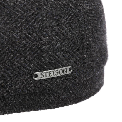 Driver Cap Herringbone Dark Grey