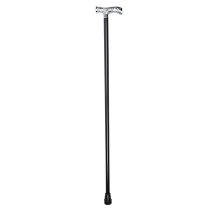 Chrome Embossed Leaf Dress Cane
