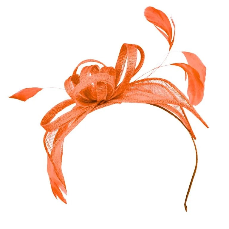 Nora Fascinator Papaya