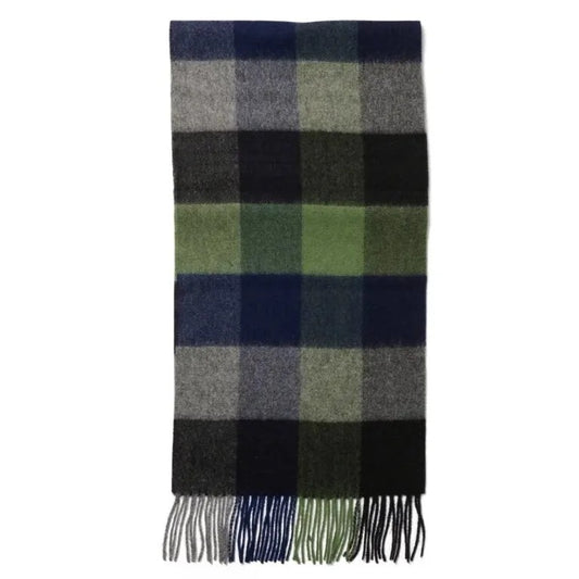 Lambswool Checked Winterscarf Blue Check