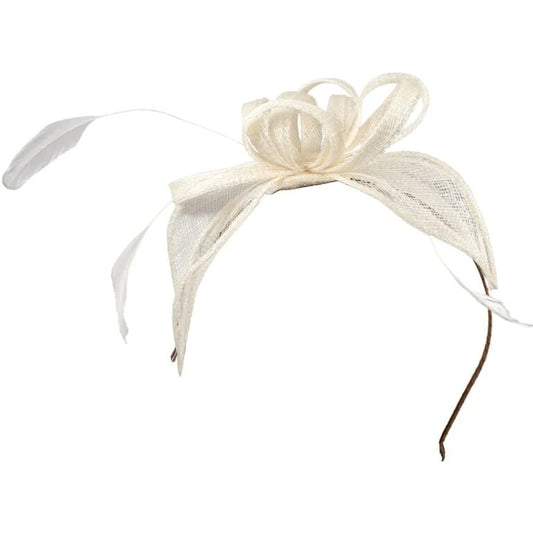 Nora Fascinator Ivory