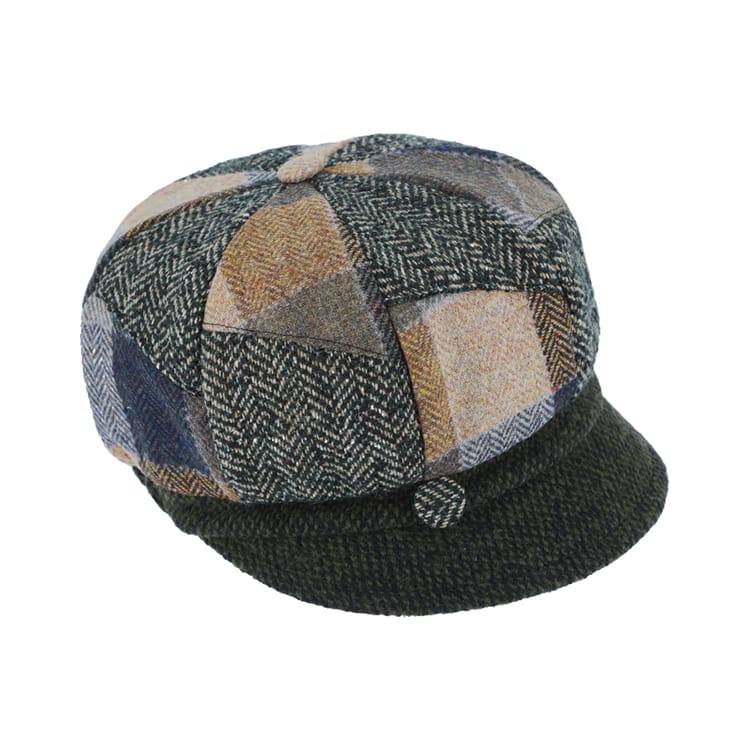 Balloon Cap Patchwork Olive/Green