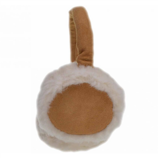 Paloma Earmuffs Camel/Off-white