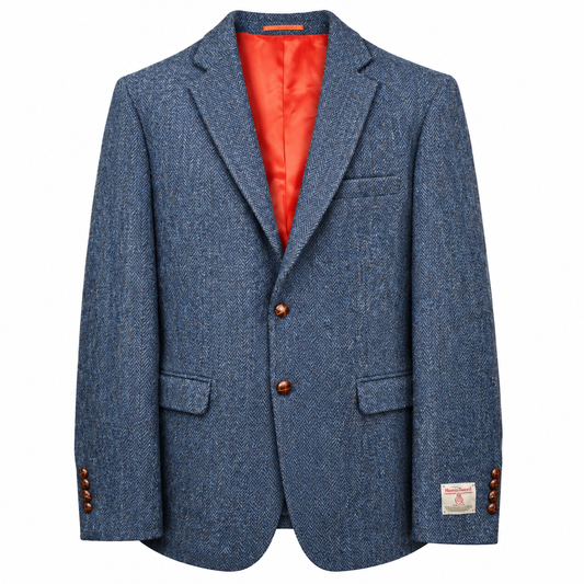 Dressjakke Lewis Harris Tweed Navy