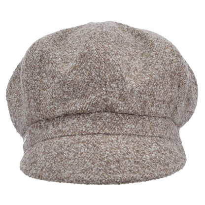 Balloon Cap Tweed Sand/White
