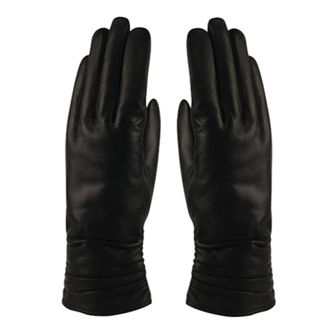 Connie Glove W Leather Black