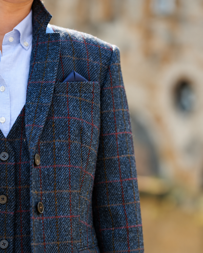 Dressjakke Harris Tweed Carola Scottish Blue