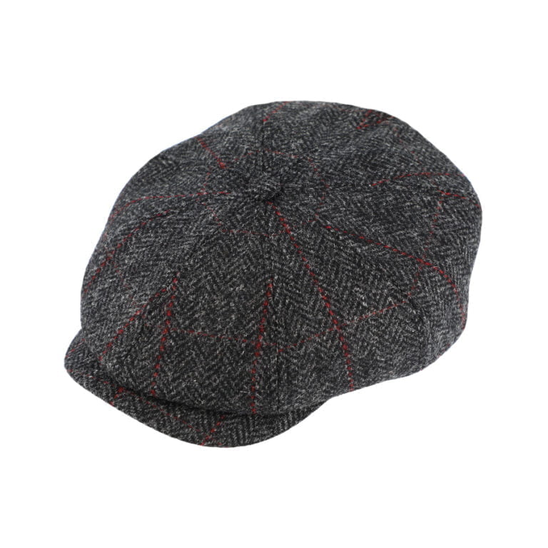 Baker Boy Cap i Shetland Wool Anthracite