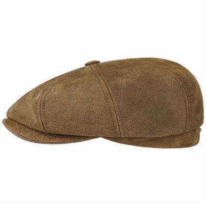 Burney Newsboy Cap Leather