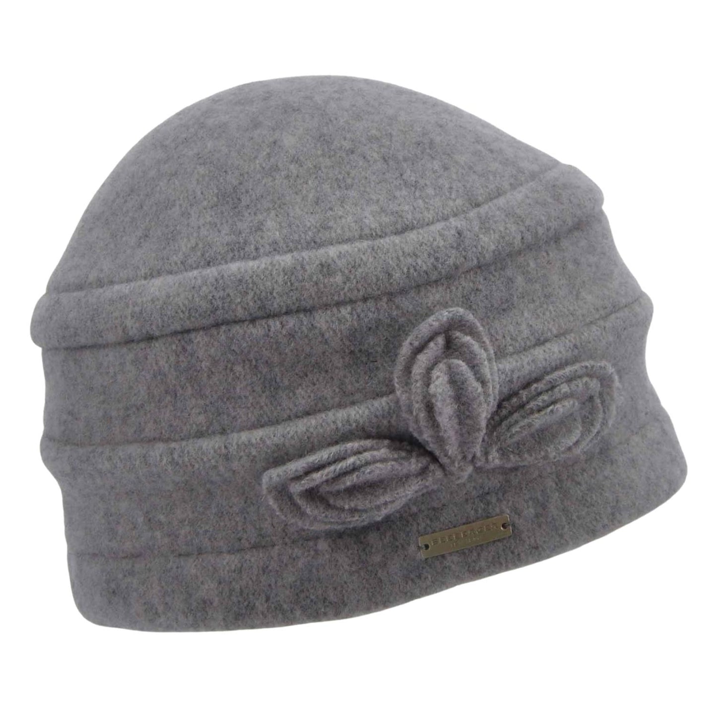 Boiled Wool Toque Light Grey