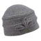 Boiled Wool Toque Light Grey