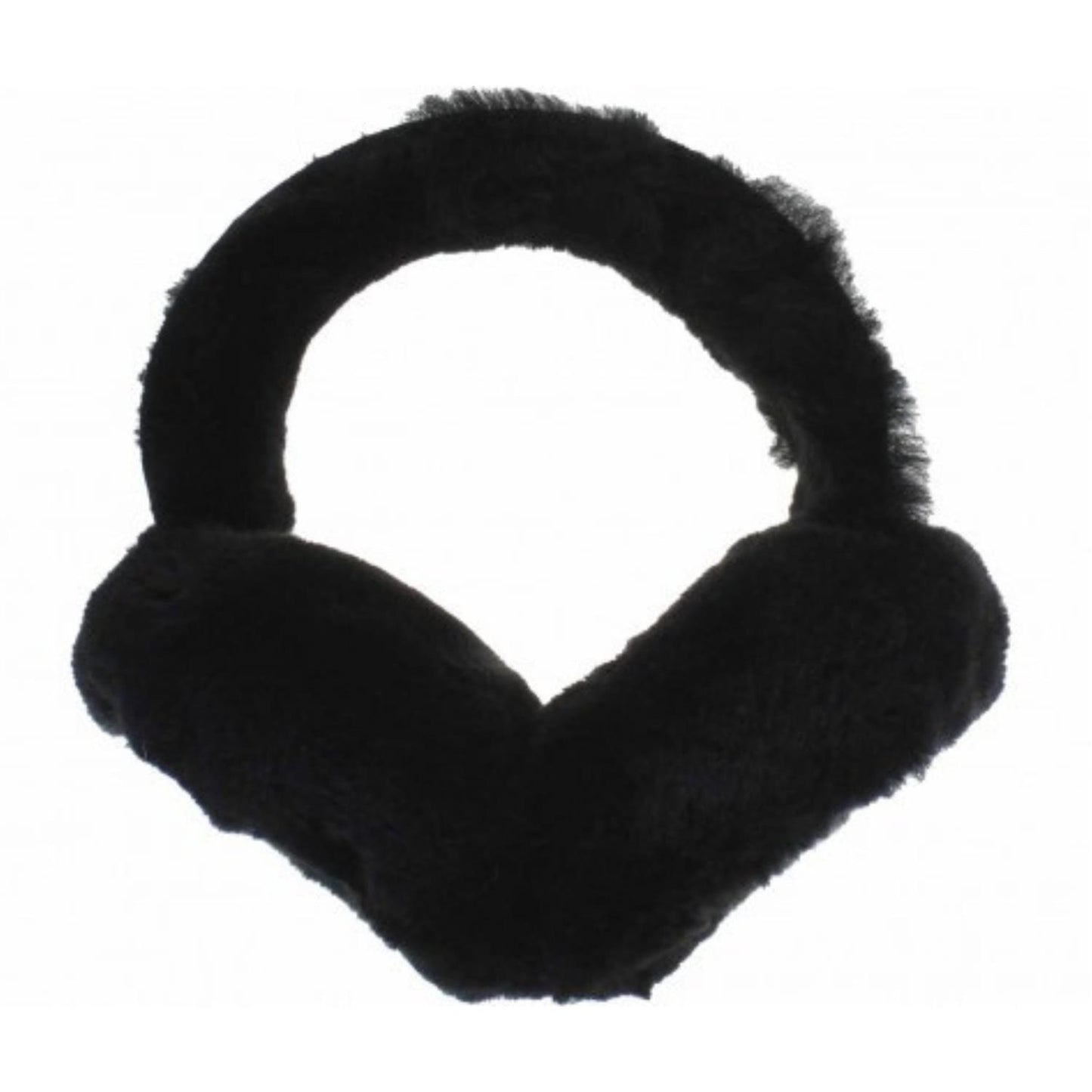 Shearling Earmuffs Black